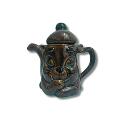 Chat Songeur Eccentric brown teapot