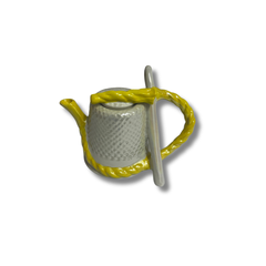 Whimsical Teapot Thimble Yellow