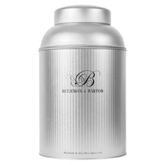 Grande boite à thé vide en métal Grise (2.5 kg)