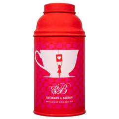 Boite à thé vide en métal Rouge (125g)