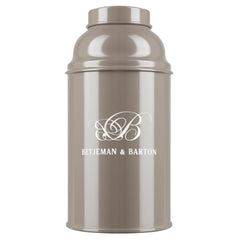 Boite à thé vide en métal Binôme gris (125g)